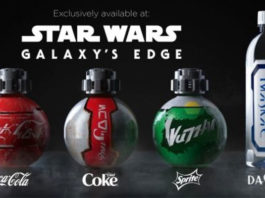 Coca-Cola y Disney diseñan nuevas botellas para el parque temático Star Wars: Galaxy Edge