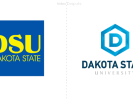 La Universidad de Dakota State presenta un hexágono en su nuevo logotipo