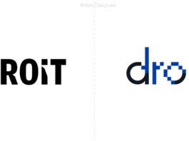 La empresa financiera Droit presenta nuevo wordmark.