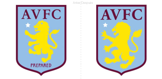 El Club Del Fútbol Inglés Aston Villa, Cambia El León De Su Logo Principal